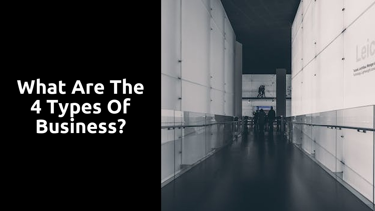 What are the 4 types of business?